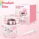 Cotton Candy Machine, Mini Cotton Candy Maker Machine for Kids with Sugar Scoop, Easy & Safe to Use, Pink Vintage Portable Candy Floss Maker for Birthday, Home, Party Gatherings, Christmas Gift