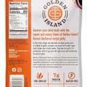 Golden Island Korean BBQ Pork Jerky - (2 Pack) 9 oz Resealable Bag - Fire-Grilled Specialty Meat Snack - Sweet & Savory Protein Snack - 7g Protein per Serving - Made with 100% All-Natural Pork (EXP 01/16/27)