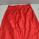 Womens Skirt Midi Long Length Silk Satin High Waist Elastic Skirts, S