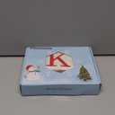 Christmas Stockings with Initials, 20 Inches Large Knit Embroidered Letter Red White Christmas Stocking, Monogram Christmas Stocking for Famliy Holiday and Xmas Tree Fireplace (Letter K)