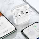 3 x KOREDA Compatible with AirPods 3 2021 3rd Generation Case Cover, Soft Clear TPU Transparent Protective Case with Keychain for AirPod 3, Not Compatible with AirPods Pro 3 2025 and AirPods 4 2024