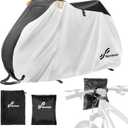 Sportneer Bike Cover: 190T Waterproof Outdoor Bicycle Covers with Anti-theft Lock Holes and Storage Bag, Covers Rain Sun UV Dust Wind proof for Mountain Road Electric Bike