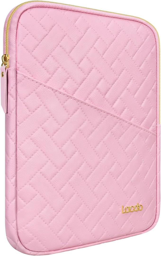 Lacdo Tablet Sleeve Case for 11 inch iPad A16 / 11 inch iPad Air M4 M3 M2 / 11" iPad Pro M5 M4 / 10.9" iPad/ 10.2" iPad /10.9" ipad Air, 11" Samsung Galaxy Tab A9+ Bag, Fit Magic Keyboard, Sakura Pink