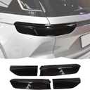 RT-TCZ Smoked Black Tail Light Lamp Cover Guard Trim Decoration Exterior Accessories Compatible with Jeep Grand Cherokee 2021 2022 2023