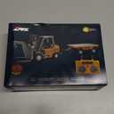 BRRRRT 1/64 Full Proportional RC Forklift Toy,8 Channel 2 Mode Mini Remote Control Forklift Truck with Flatbed Tow Truck,2 in 1 Transformable Lift Fork & Hook with Rechargeable Battery for 4+ Kids