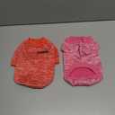 2 Pack Dog Sweaters for Small Dogs Christmas Fleece Puppy Sweaters Warm Thick Outfit Pet Sweatshirt Winter Clothes Small Sweater for Boy Girl Doggy Yorkie Chihuahua,XS (Rose+Red)