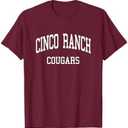 Cinco Ranch High School HS Katy TX Retro Sports T-Shirt, M