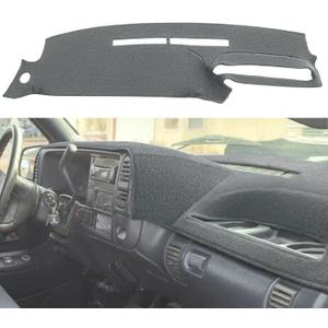 Dash Cover Mat Custom Fit for 1995-1996 Chevy Chevrolet Silverado C1500 C2500 C3500 K1500 K2500 K3500 Tahoe Suburban,GMC Sierra Yukon Suburban Pickup Truck,Dashboard Cover Pad Carpet (Dark Gray) J131