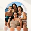 Niidor Nipple Covers for Women with Large Breasts Silicone No Show Sticky Bra Reusable Waterproof Ultra-thin Pasties (2 Pairs_creme, 4.72 Inches(DD.DDD.G+ Cups))