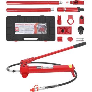 10 tons Porta Power Kit - Portable Hydraulic Jack with Heavy-Duty Construction, Secure Transport Case, Quick Setup, and Ideal for Auto and Farm Use