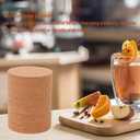 shells 120 Pcs Cork Coaster for Drinks 3.5 Inch Round Edge Coasters Bulk Absorbent Heat Resistant Coasters Blank Reusable Tea or Coffee Cork Coaster for Glass Cup Mug Office Home Table Decor, Wood