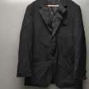 Men's Suit Suit (Blazer+ Pants) Business Wedding Gentleman Full Professional Interview Formal Casual Suit (Medium, Black)