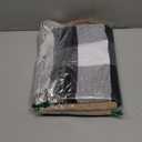 2 Pcs Front Door Mat Buffalo Outdoor Rug Oh Hello Doormat Decor Coir Mat Nonslip Porch Checkered Layered Front Door Rug Rustic Farmhouse Mats Entryway(Black Dot,23.6 x 35.4 Inch)