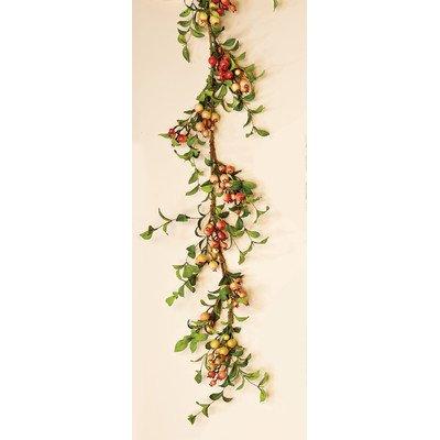 Worth Imports 5' Artificial Rose Hip Floral Garland, (Green Only)
