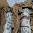 Lamp Shades Set of 2, 13" Top x 13" Bottom x 10" High(Spider Fitter), Medium Drum Lamp Shades for Table Lamps, Floor Lamps, Polyester Fiber Printing Plants Lampshades, Easy Assembly Required, By GO&SO