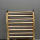 Sauna Backrest Sauna Accessories Wooden Slip-Resistant Non-Toxic Comfortable S-Shape Design Sauna Chair with Back, Sauna Accessories for Any Barrel or Infrared Sauna