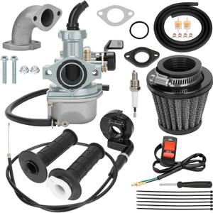 YOXUFA 22mm PZ22 Carburetor Carb with 7/8 Twist Throttle Cable Grip for 125cc 110cc Apollo RFZ Coolster SSR TaoTao CRF50 Xpro Pit Dirt Bike ATV Quad 4 Stroke Chinese Parts