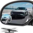 Blind Spot Mirrors 2 Pack, Frameless Side Mirror Blindspot Convex HD Glass Car Accessories, Side View Mirror Blindspot with Wide Angle Adjustable Stick for Car SUV and Trucks