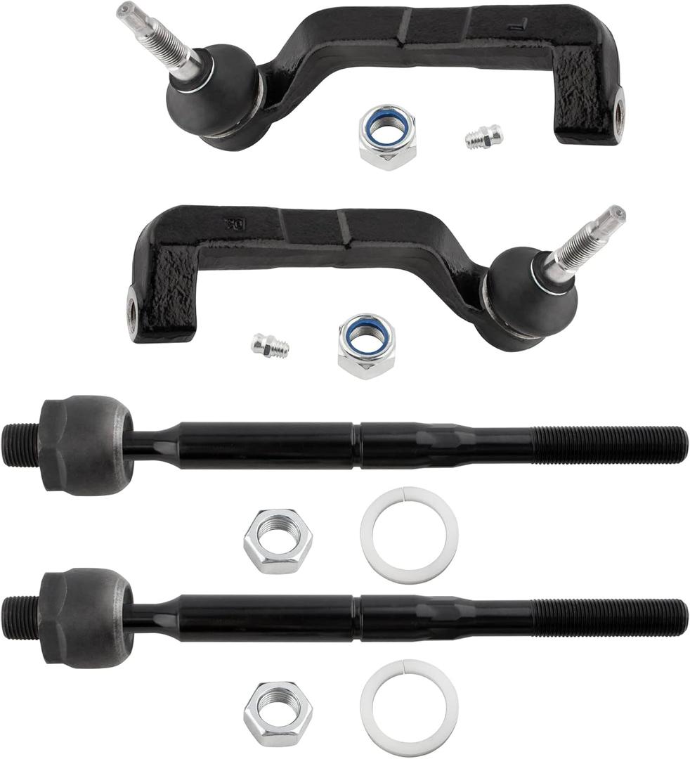 BOXI 4pcs Front and Inner Outer Tie Rod Ends Fit for Chrysler 300 2005-2010 / for Dodge Charger 2007-2010/Magnum 2005-2008 - FIT AWD Models ONLY | ES800431 ES800430 EV800432