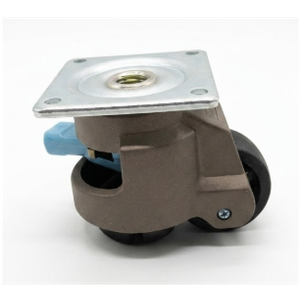 HOLKIE Leveling Casters with Ratchet Handle Design - Total Capacity 2200 lbs - Heavy Duty Industrial Casters Set of 4 with Adjustable Leveling Pads (TD60)