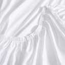 Linen Closet Luxury Cotton 1000 Thread Count Egyptian Cotton 4-Piece Sheet Set, Queen, Arctic White