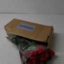 16 Bundles18" Artificial Geranium Flowers for Outdoor Spring Summer Decoration,Fake Silk Geranium Faux Plants UV Resistant for Front Door Planter Outside Home Garden Balcony Yard Porch Decor (Red)