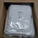 The Cotton Sofa Cover Only Fits Pottery Barn Comfort Loveseat Slipcover PB Comfort Roll Arm Sofa Cover Replacement (Width: 64", Not 84") (2 Seat White, Box Edge)