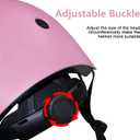 BURSUN Kids Bike Helmet Ventilation & Adjustable Toddler Helmet for Ages 2-14 Kids Boys Girls Multi-Sport Helmet for Skateboard Roller Skateing Bicycle Scooter blance Bike (S, Pink)