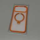 TORRAS Q3 Spin for iPhone 17 Pro Max Case with 360 Magnetic Stand, Wireless Charging Compatible, Hard PC Case for 17 Pro Max Phone Case with Stand, Translucent Cosmic Orange