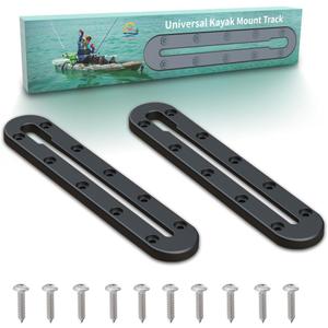 Kayak Track, Kayak Low Profile Track, Kayak Rail, Kayak Accessories Mount Track, Kayak Gear Track for Fishing Rod Holder, Fish Fider, Cup Holder, Anchor Cleats