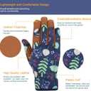 Bamllum Leather Gardening Gloves for Women - Working Gloves for Weeding, Digging, Planting, Raking and Pruning (Brown)