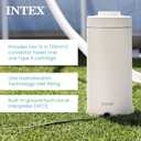 INTEX C530 Cartridge Filter Pump for Above Ground Pools: 530 GPH Pump Flow Rate - Auto Timer - HydroAeration Technology - Includes Type A Filter Cartridge - Turnover Rate/System Flow 475 GPH