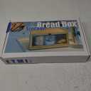 Vintage Bread Box for Kitchen Countertop - Retro Brown Bread Storage Box Breadbox
