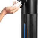 Automatic Soap Dispenser, 13.5 oz/400 ml Touch Automatic Hand Soap Dispenser, Wall Mounted Smart for Bathroom and Kitchen Dish Soap (Black Touch Foam)