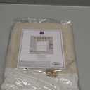 Lush Decor Linen Button Farmhouse Valance Curtains 84"W x 18"L Linen - Linen Valances For Windows - Kitchen Curtains Valances - Bathroom Curtain