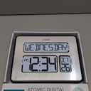 Atomic Digital Wall Clock with Calendar and Indoor Temperature