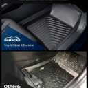 All Weather Floor Mats Cargo Liner for Honda Accord 2026 2025 2024 2023 (Include Hybrid) for Accord LX/Sport/EX-L/Touring Accessories Waterproof Nonslip Custom Front Rear Trunk Carpet Rug Set