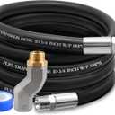 3/4" Fuel Transfer Hose 10FT,Farm Pump Hose Male NPT Connector with Fuel Hose Swivel for Gasoline,Diesel,Biodiesel