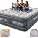 InnoTruth King Size Air Mattress with Built in Pump, Famiy Choice Award Winner, Inflatable Blow up Mattress, 18" Raised 2-4 Persons Family Air Bed for Guests & Home, Ideal for Temporary Use, 700 lbs