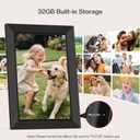Frameo 10.1 Inch WiFi Digital Picture Frame, Smart Cloud Electronic Photo Frame with HD IPS Touch Screen Slideshow 32GB Memory Auto-Rotate Wall Mount, Share Photos/Videos from Phone - Gifts for Mom