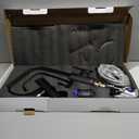 APPASO Kitchen Faucet with Water Filter (Without Water Filtration Device), 2 Handle Waterfall 3 in 1 Kitchen Faucet, Black Kitchen Sink Faucet, 3 Hole Kitchen Faucets with Pull Down Sprayer