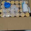 AISIPRIN Glass Spice Jars with 398 Labels, 24 pcs 4oz Spice Containers with Bamboo Lids, Square Spice Bottles With Shaker Lids,Spice Organization for Cabinet,Drawer,Rack,Seasoning Organizer