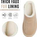 Lyrisiphy Slippers for Women Genuine Suede & Real Shearling Fur Lining - Memory Foam House Slippers for Women Indoor Use - Water Resistant Womens Clogs House Shoes for Women (8.5, Apricot)