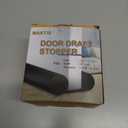 MAXTID Under Door Draft Blocker Black Door Draft Stopper 38" Noise Reducer Breeze Light Cold Air Guard Sound Proof Door Sweep 32" 36" 38" Weather Stripping Door Bottom Seal Insulation Strip Gap Filler