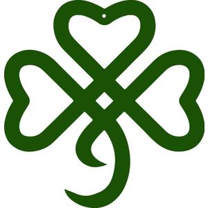 RESACO St Patricks Day Decorations Shamrock Decorations Shamrock Wreath Irish Celtic Gift for St Patty's Day Lucky Shamrock Ornaments for Front Door Bathroom Laundry Room Home Office (Green)
