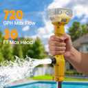 Cordless Stick Water Transfer Pump Compatible with Dewalt 20V Battery(Tool Only), 720 GPH Portable Electric Water Pump, Sump Pump, 160W Brushless Utility Water Pump for Pool, Garden, Pond and Boat
