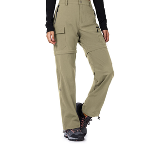 Cycorld Women's-Hiking-Pants-Convertible Quick-Dry-Stretch-Lightweight Zip-Off Outdoor Pants with 5 Deep Pockets, Size 36/XS