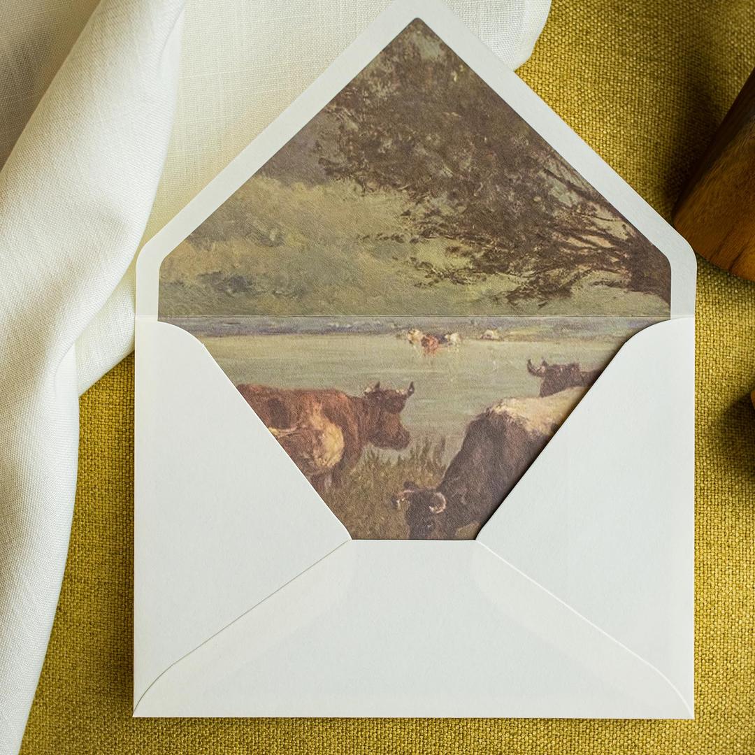 Ranch Pattern 5x7 Envelopes - 30 Pack for Invitations, Weddings & Greeting Cards
