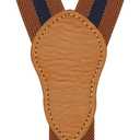 Men's Boys' Suspenders and Bow Tie Set Adjustable with 3 Metal Clips