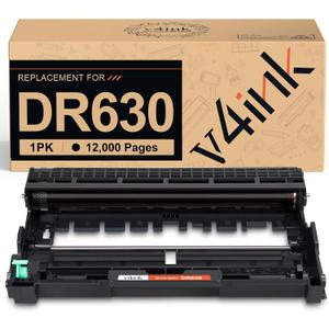 V4INK Compatible DR-630 Drum Replacement for Brother DR630 DR660 Drum for Brother HL-L2300D HL-L2320D HL-L2340DW HL-L2360DW HL-L2380DW MFC-L2700DW MFC L2720DW L2740DW DCP-L2520DW DCP-L2540DW Printer